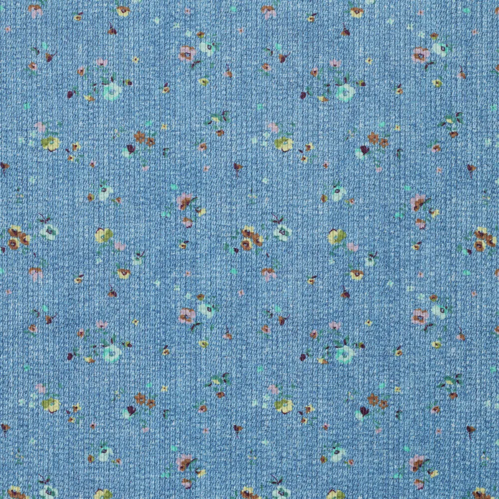 23094 Bubble Denim Flower