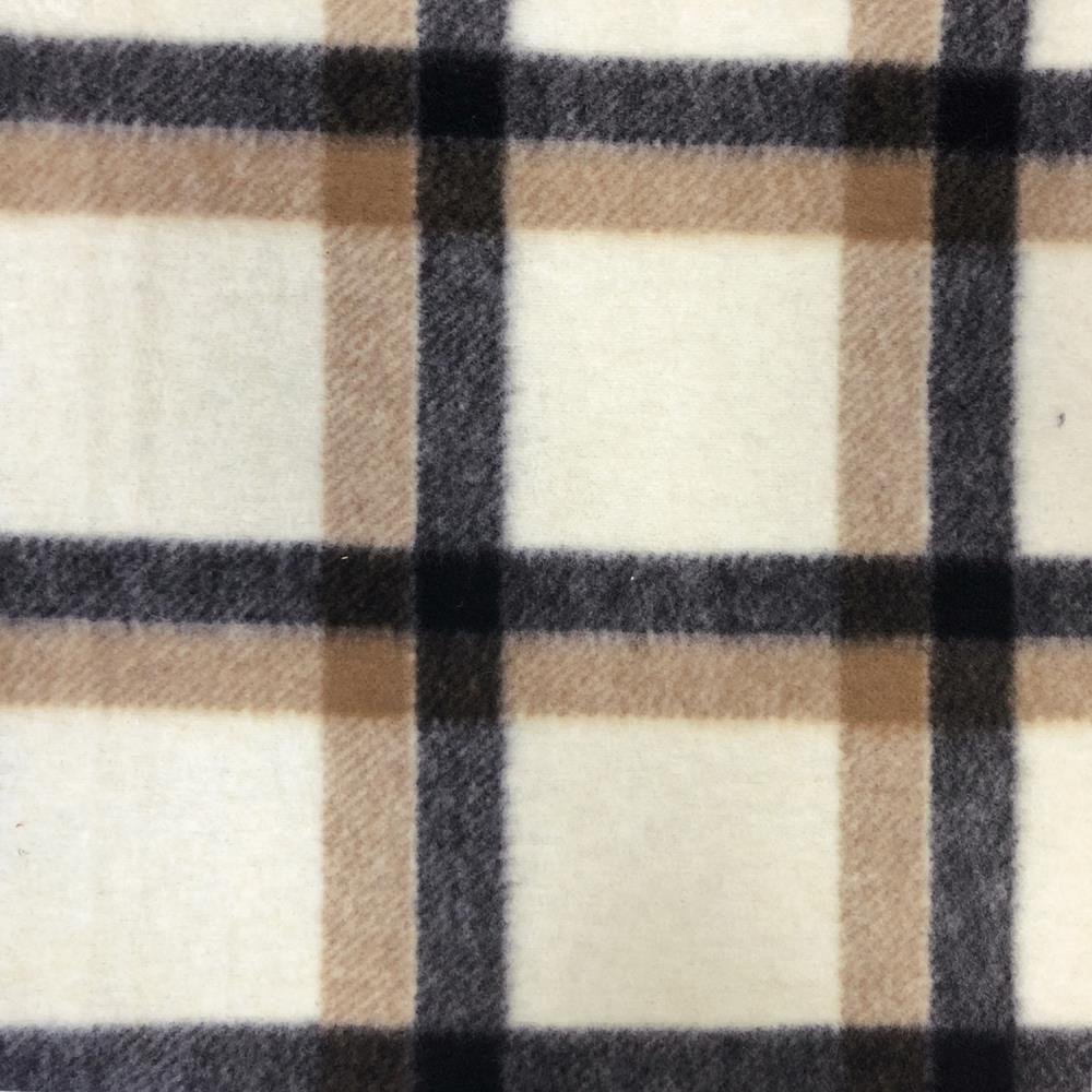 18444 Striped Checked Wool Blend