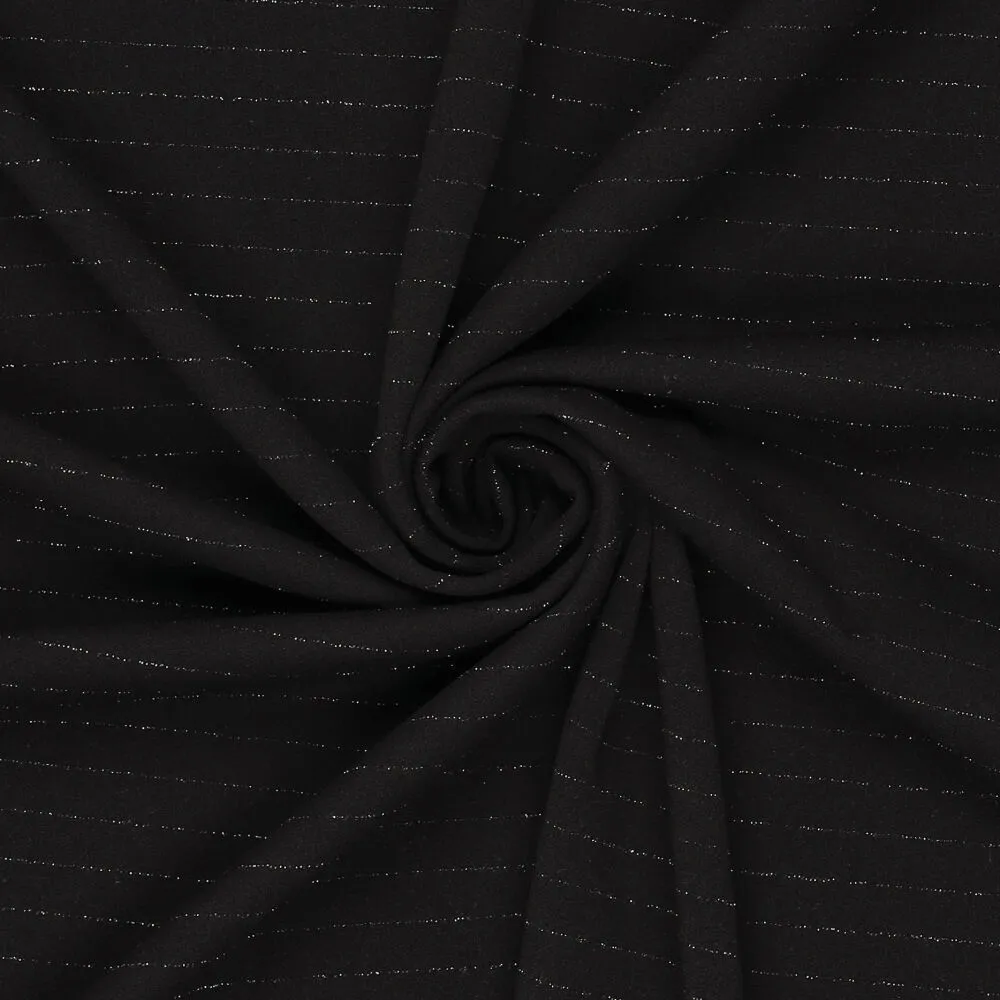 21333 Scuba Crepe Lurex Stripe 21333 Scuba Crepe Lurex Stripe