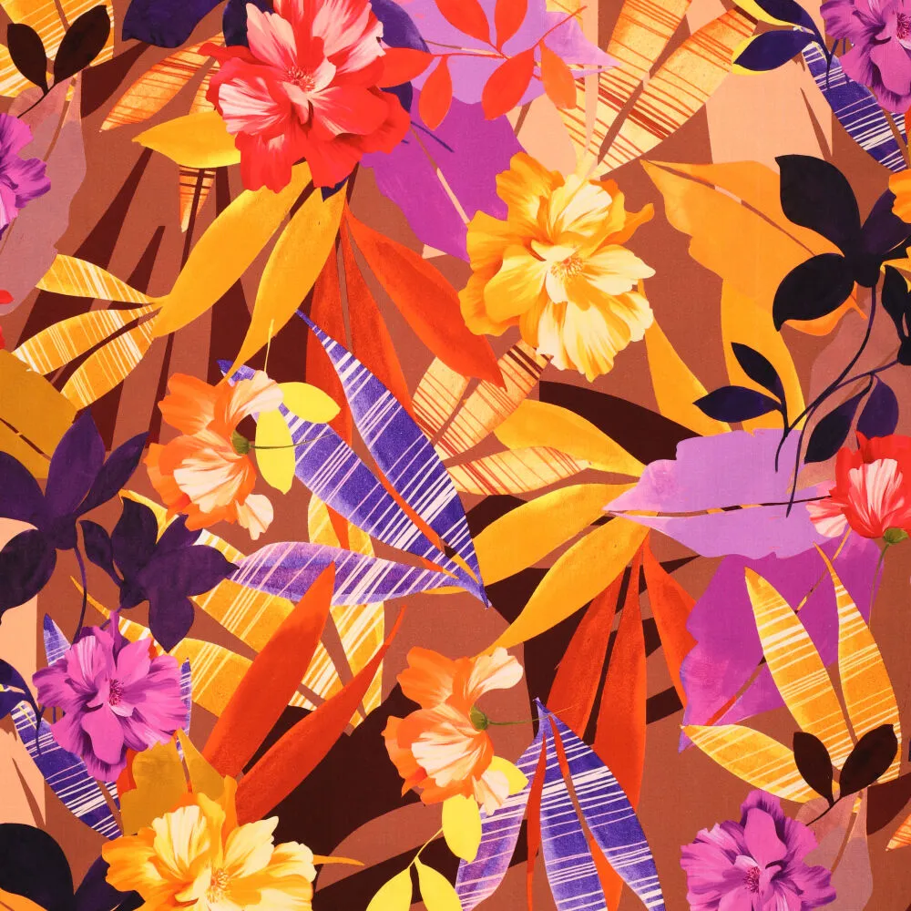 20847 Digi Tropical Modernism Poplin Stretch