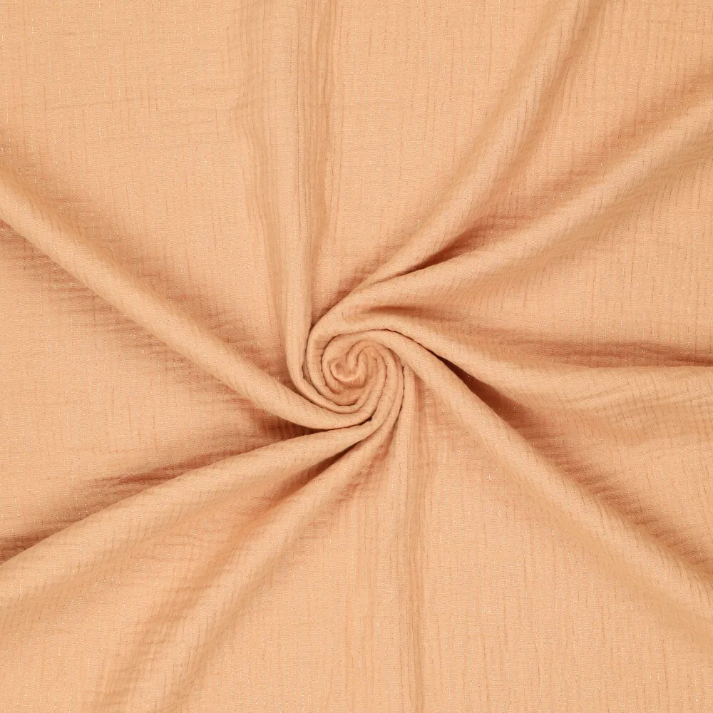 19560 Cotton Mousseline Foil Stripes
