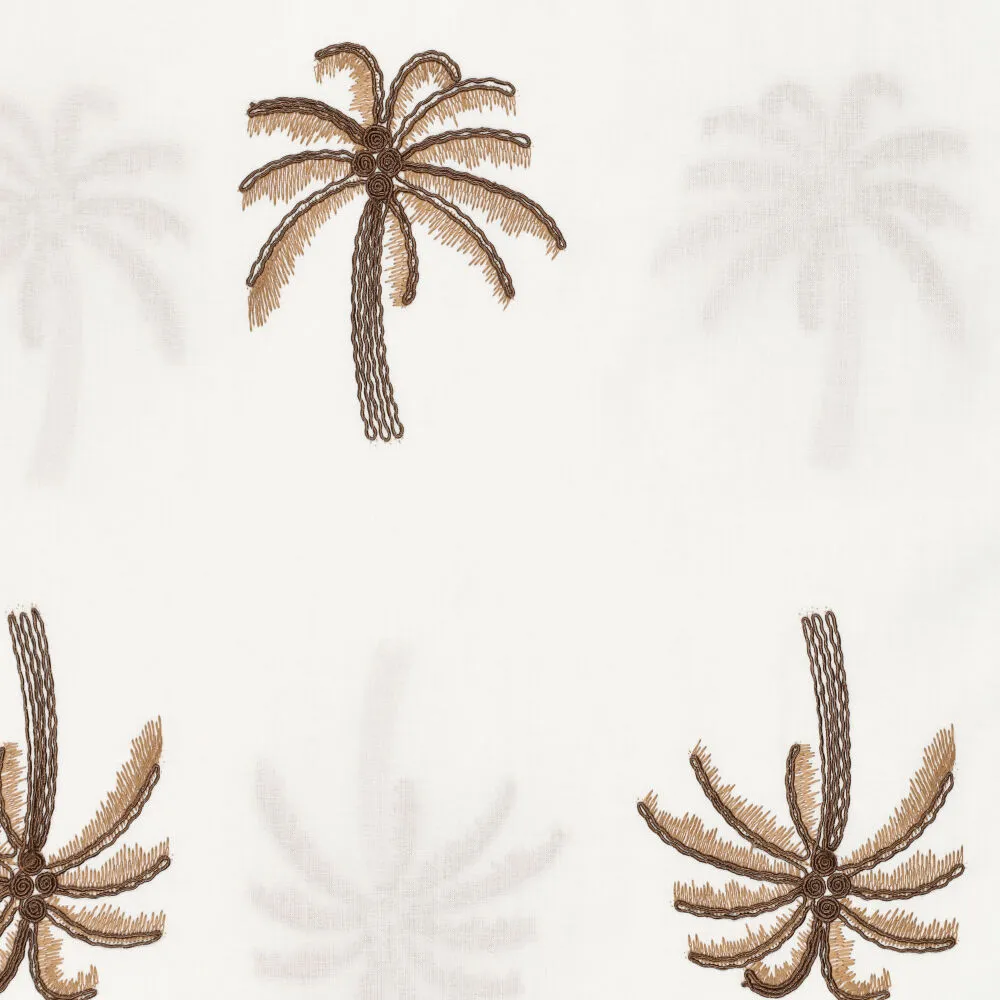 22687 Dubai Palm Cotton Voile Embroidery
