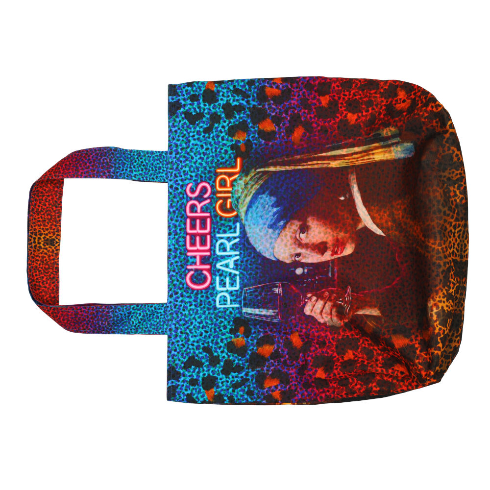 face mask, printed mask, cheers girl, colorful leopard, neon text