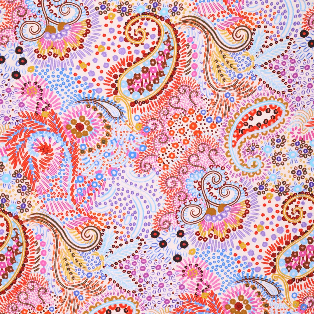 18824 Dihappy Paisley Cotton Spandex