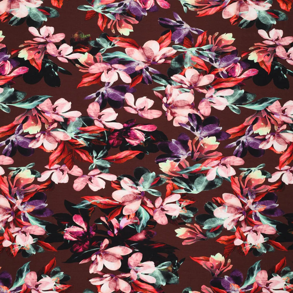 222026 Smooth Flowers Viscose Spandex 222026 Smooth Flowers Viscose Spandex