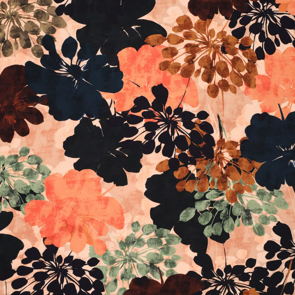 23004 Colorful Botanic Viscose Spandex