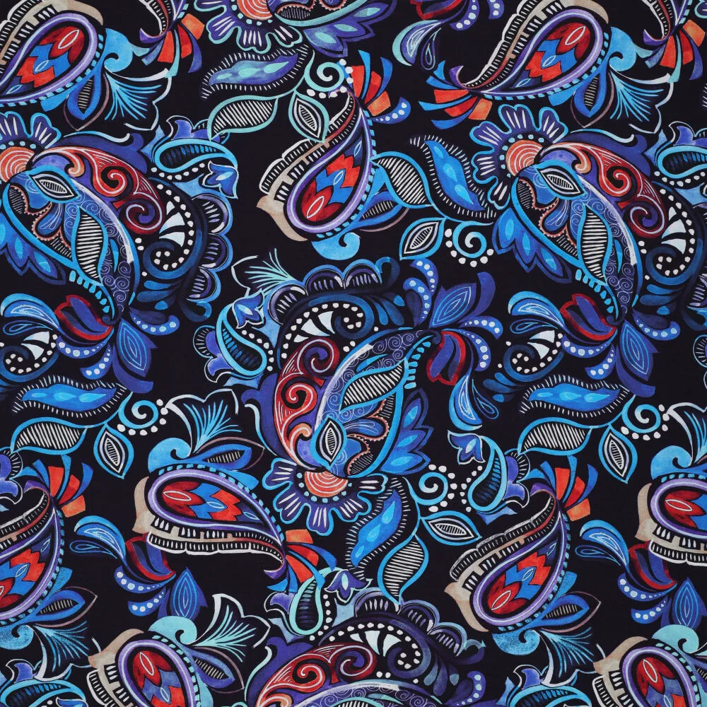 23000 Russian Paisley Viscose Spandex