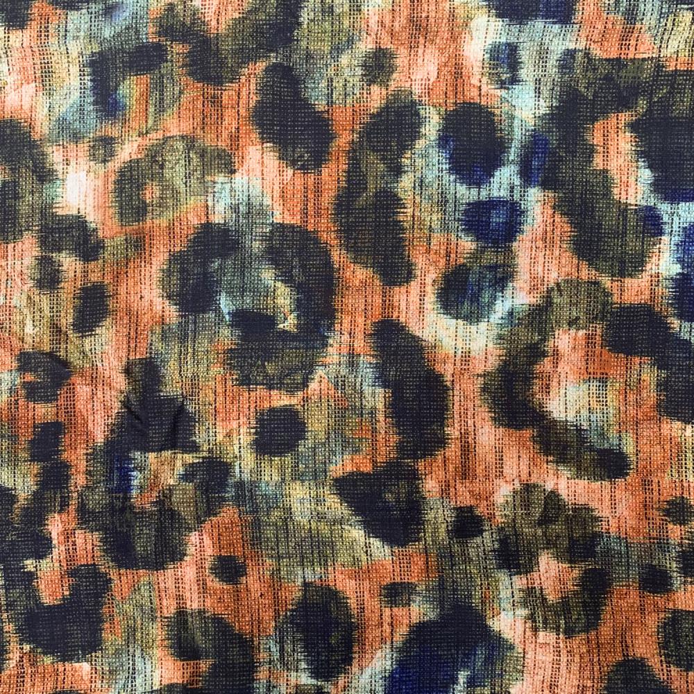 18188 Digi Panther Icat Viscose Poplin