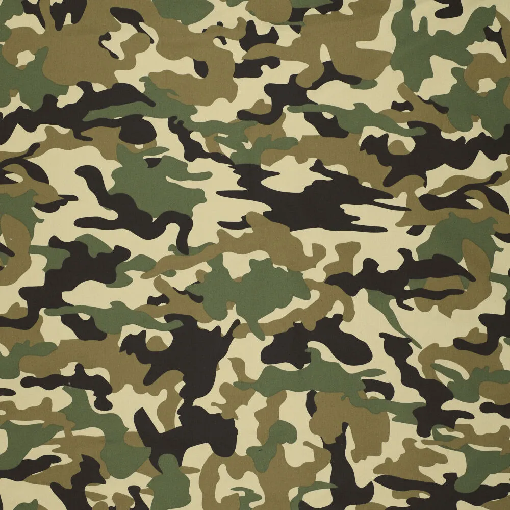 0864 Knitted Camouflage Denim 